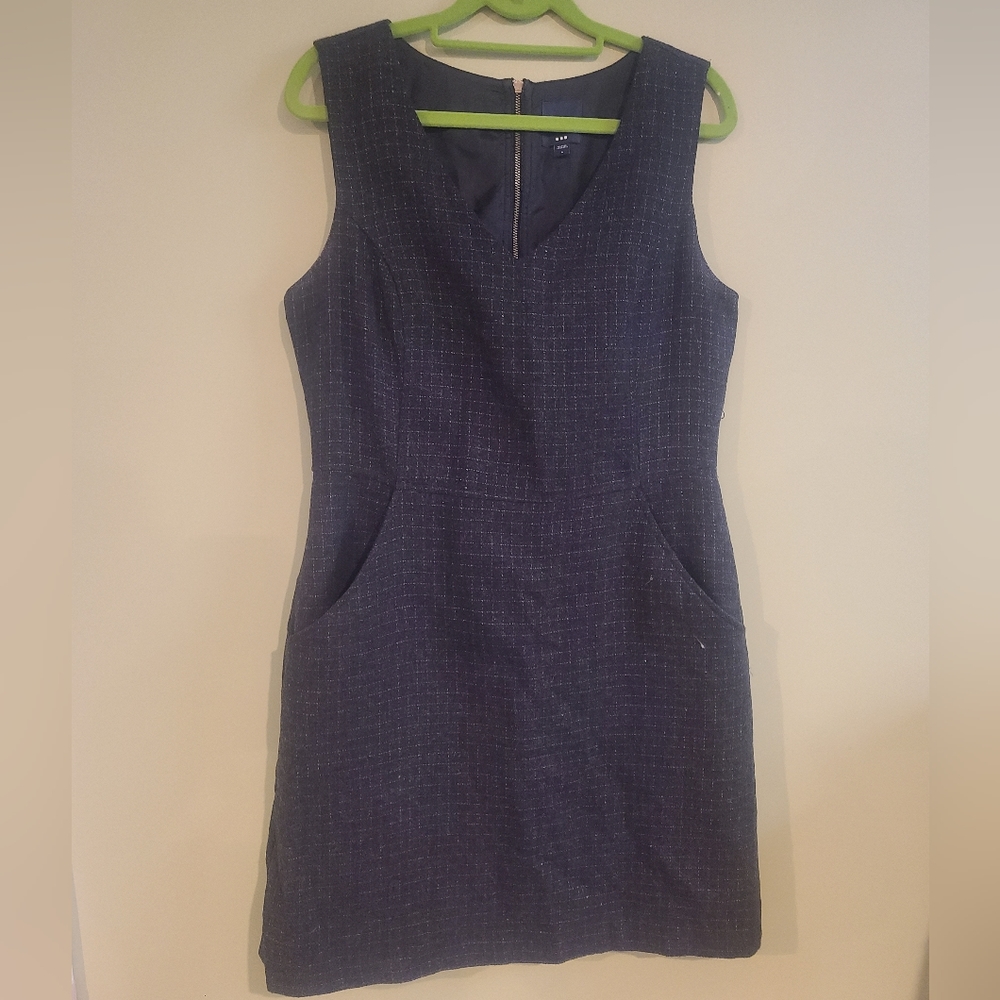 Gap Gray / Shimmer Wool Dress with Pockets - Small (Like Medium)